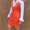 60's Orange pinafore